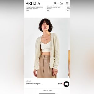 Aritzia Wilfred Shelby Cardigan Set